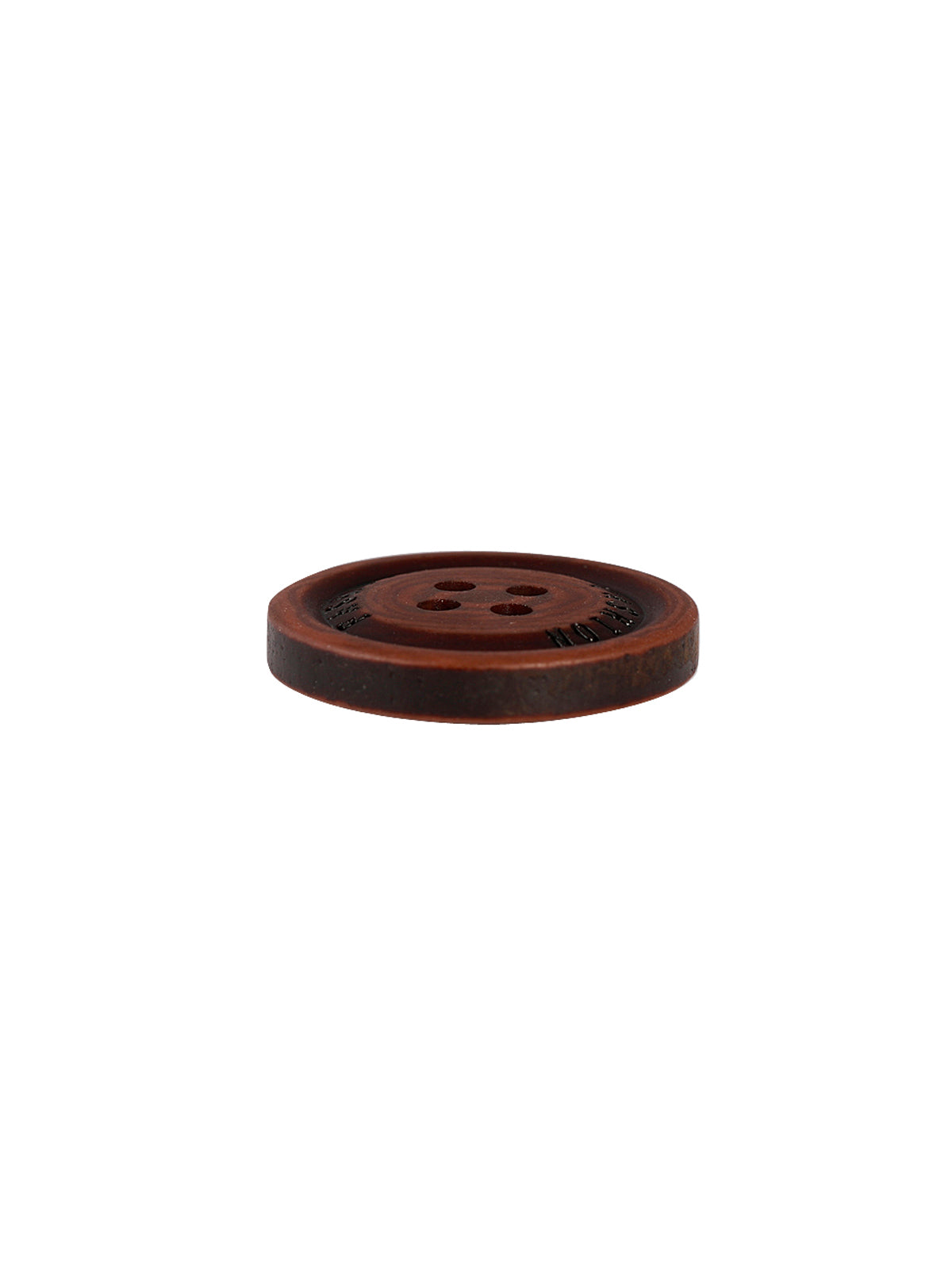 Wood-like Brown & Black Round Shape Coat Buttons