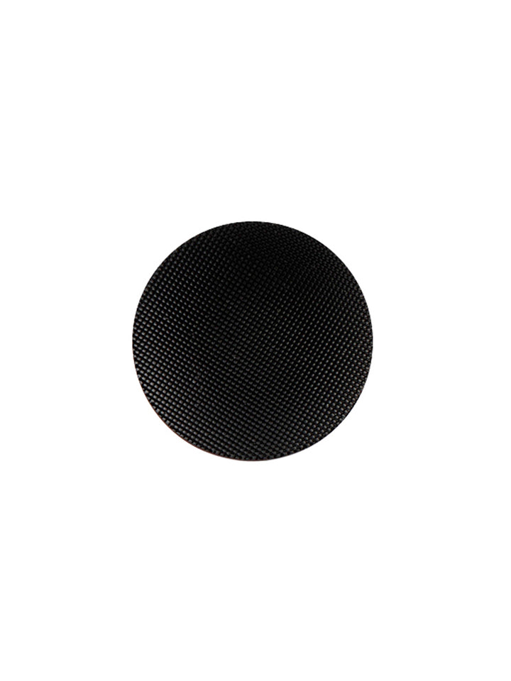 Black Round Shape Textured Surface Multipurpose Button