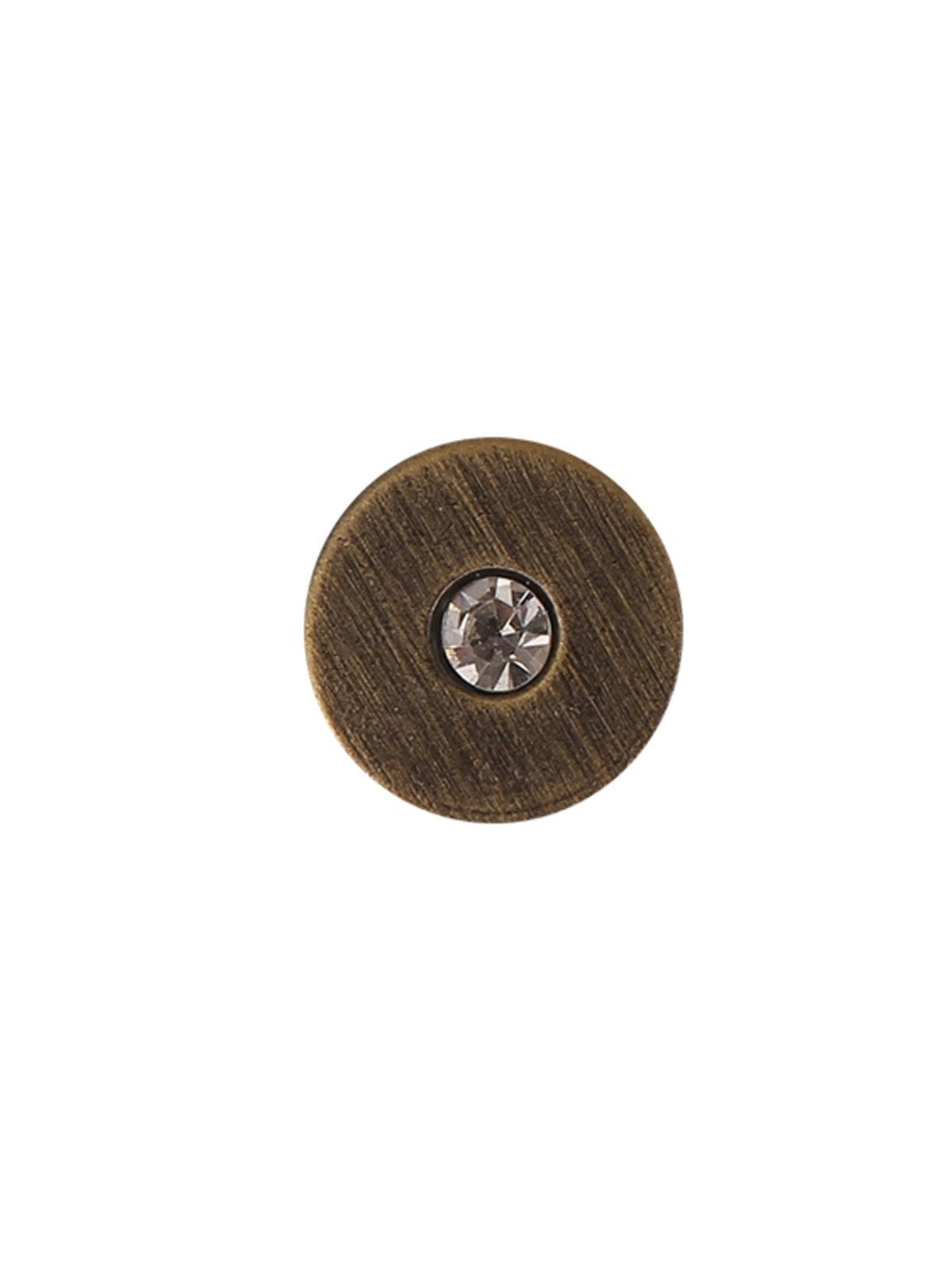 Antique Brass Round Shape Diamond Metal Button