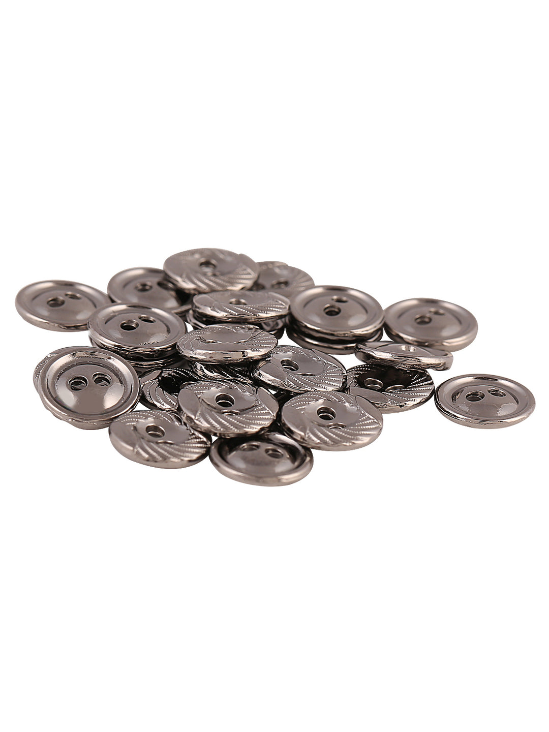 Engraved Rounded Rim 2-Hole Round Shape Shirt/Kurta Buttons