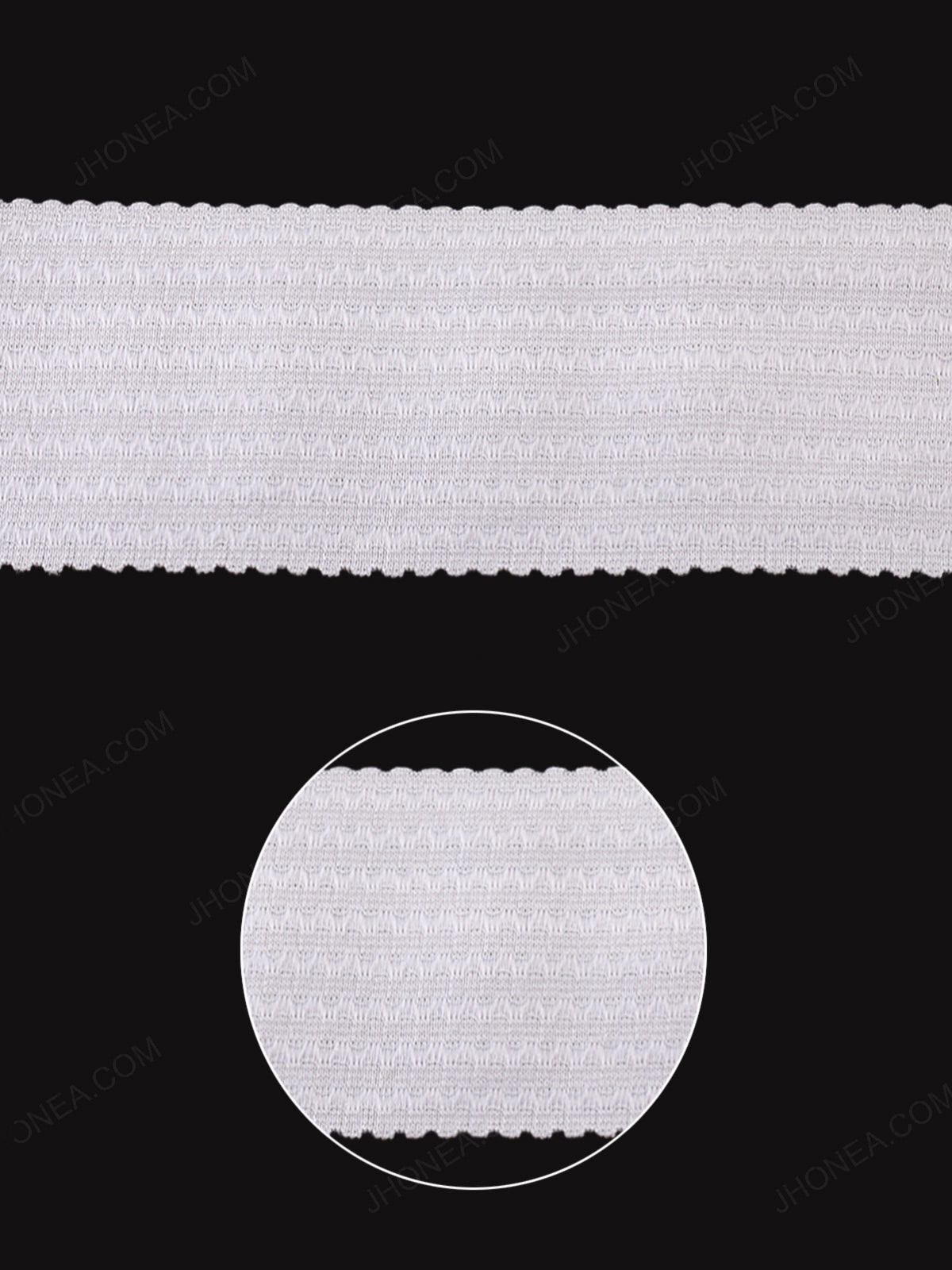 7cm Wide White Elastic Lace for Men/Women/Kids Clothing