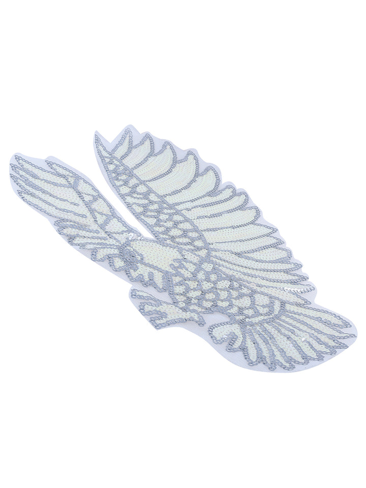 Marvelous Iridescent Eagle Bird Sequins Patch