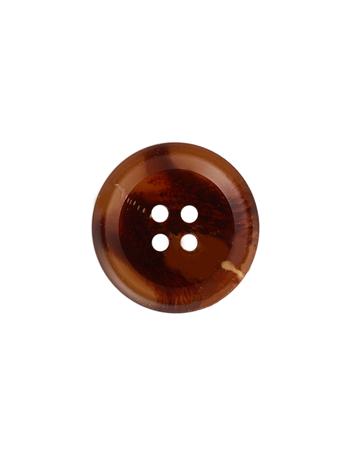 Shaded Horn Effect Round Shape Coat Button