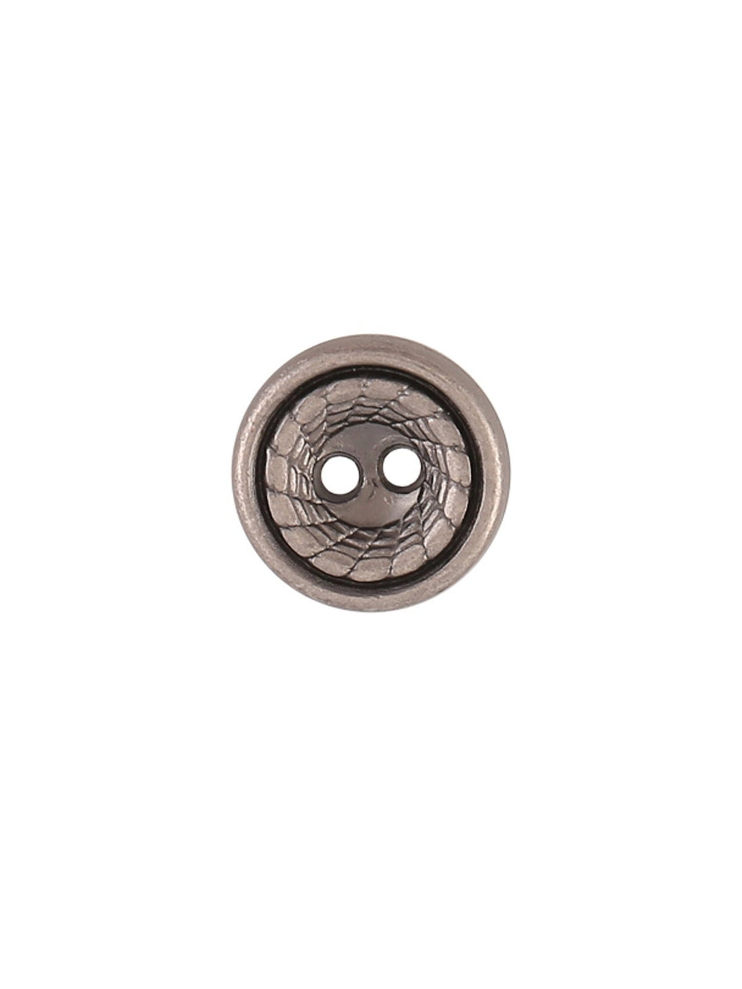 2-Hole Slight Hollow Round Shape Metal Button