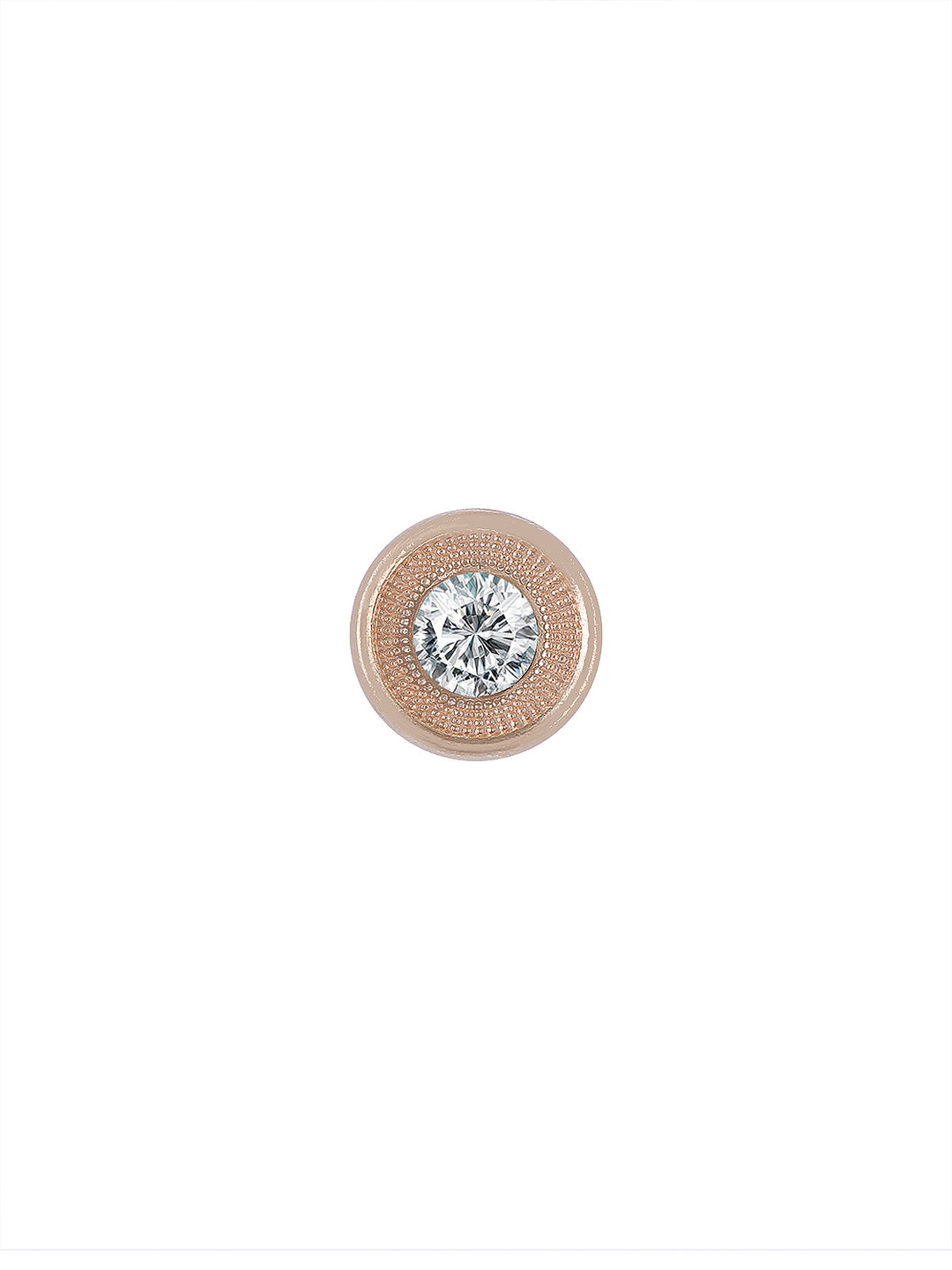 Decorative Diamond 10mm Golden with White Color Kurta Button