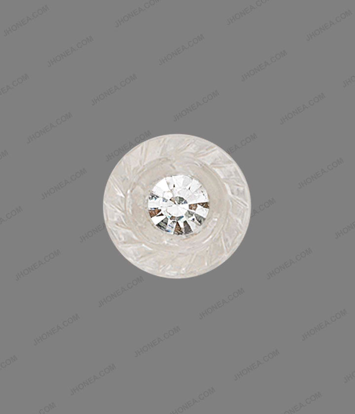 Clear Shank Glistening Diamond Buttons for Kurtas/Kurtis
