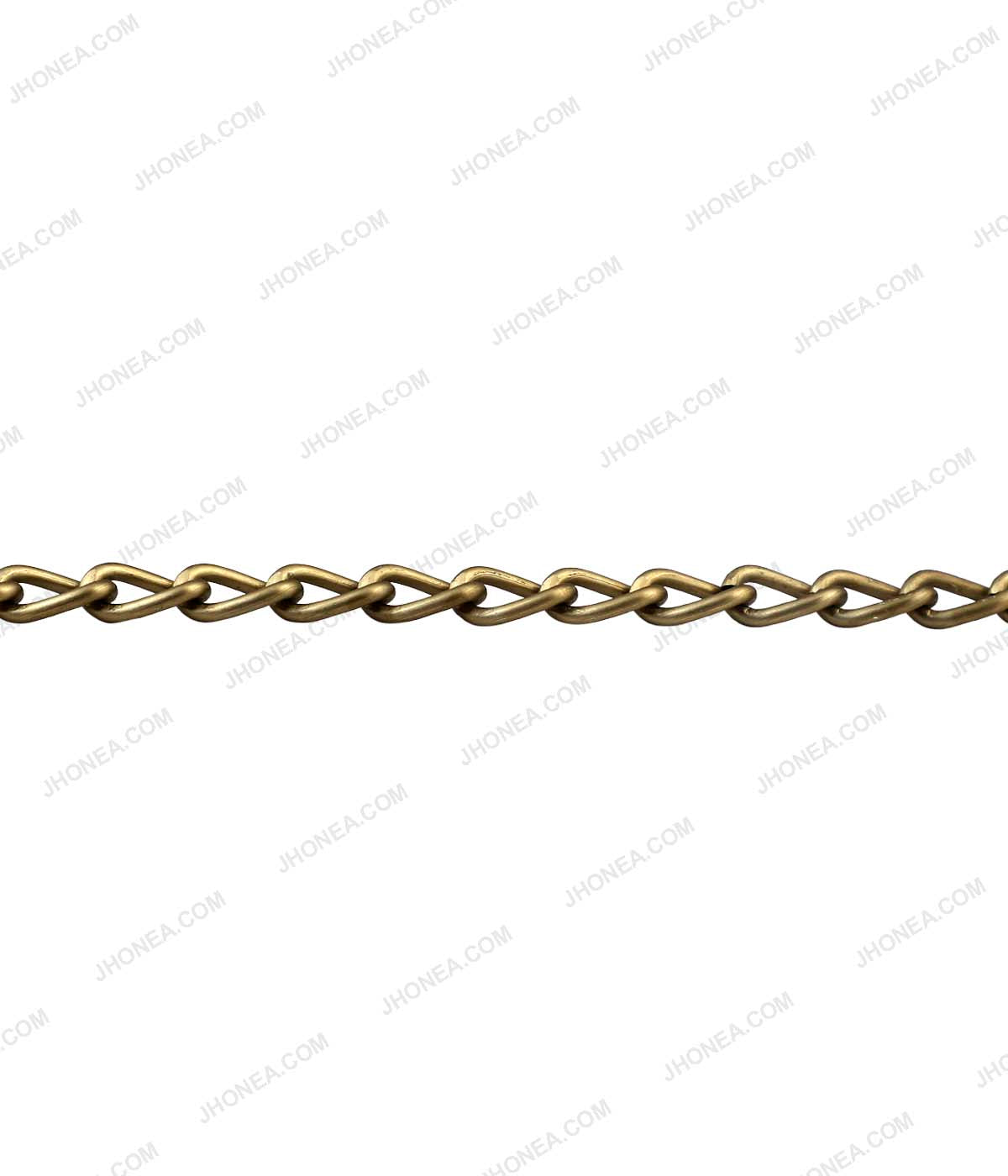 Antique Brass Twisted Curb Link Chain for Fashion Clothing