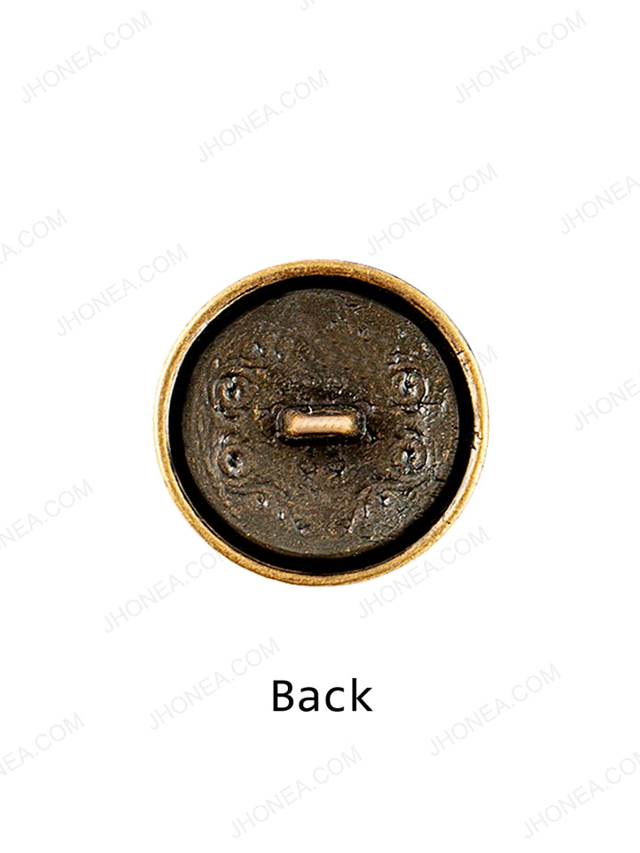 Regal Design Antique Brass Coat Button