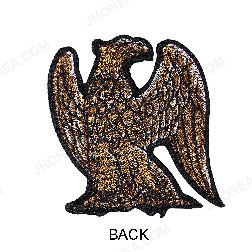 Mustard Eagle Bird Embroidery Patch for Jackets