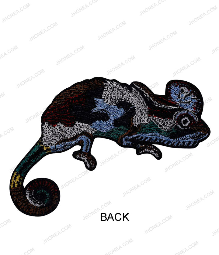 Abstract Colorful Chameleon Sequins Patch for Fashion Clothing