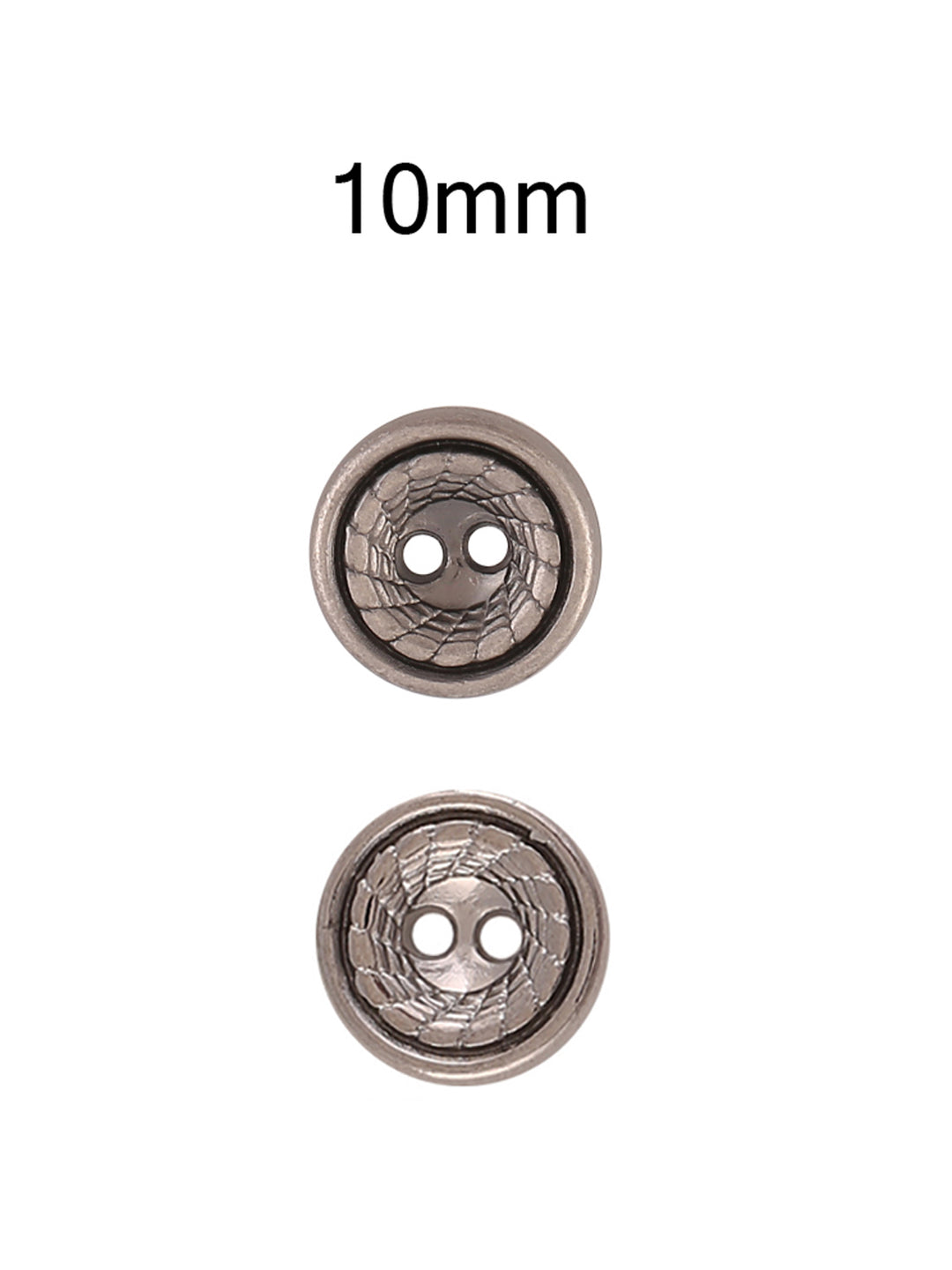 Premium 2-Hole Slight Hollow Round Shape Metal Buttons