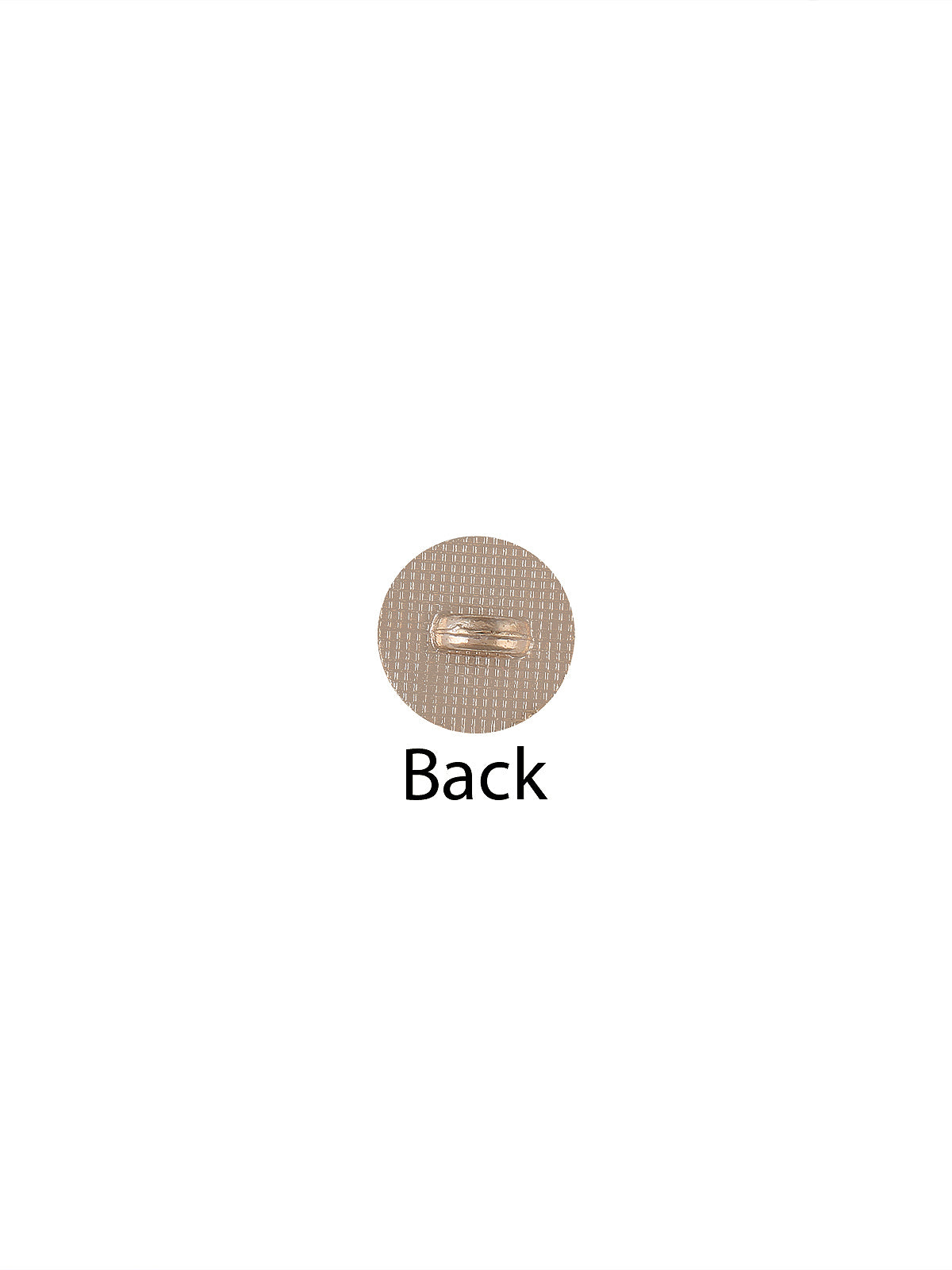 Round Shape with Engraved Lines Shank Metal Button