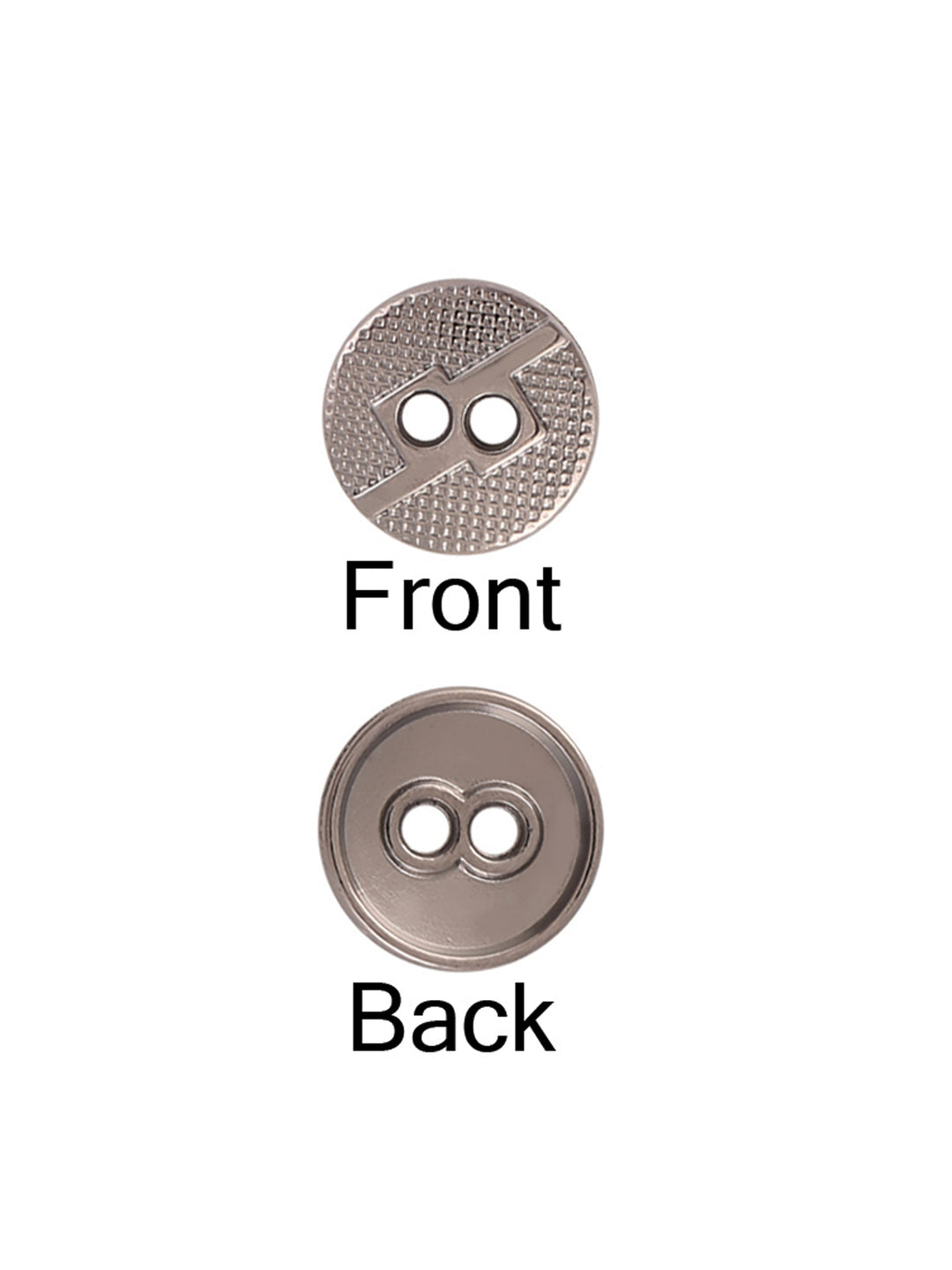Square 2-Hole Round Shape Unique Surface Finish Shirt Buttons