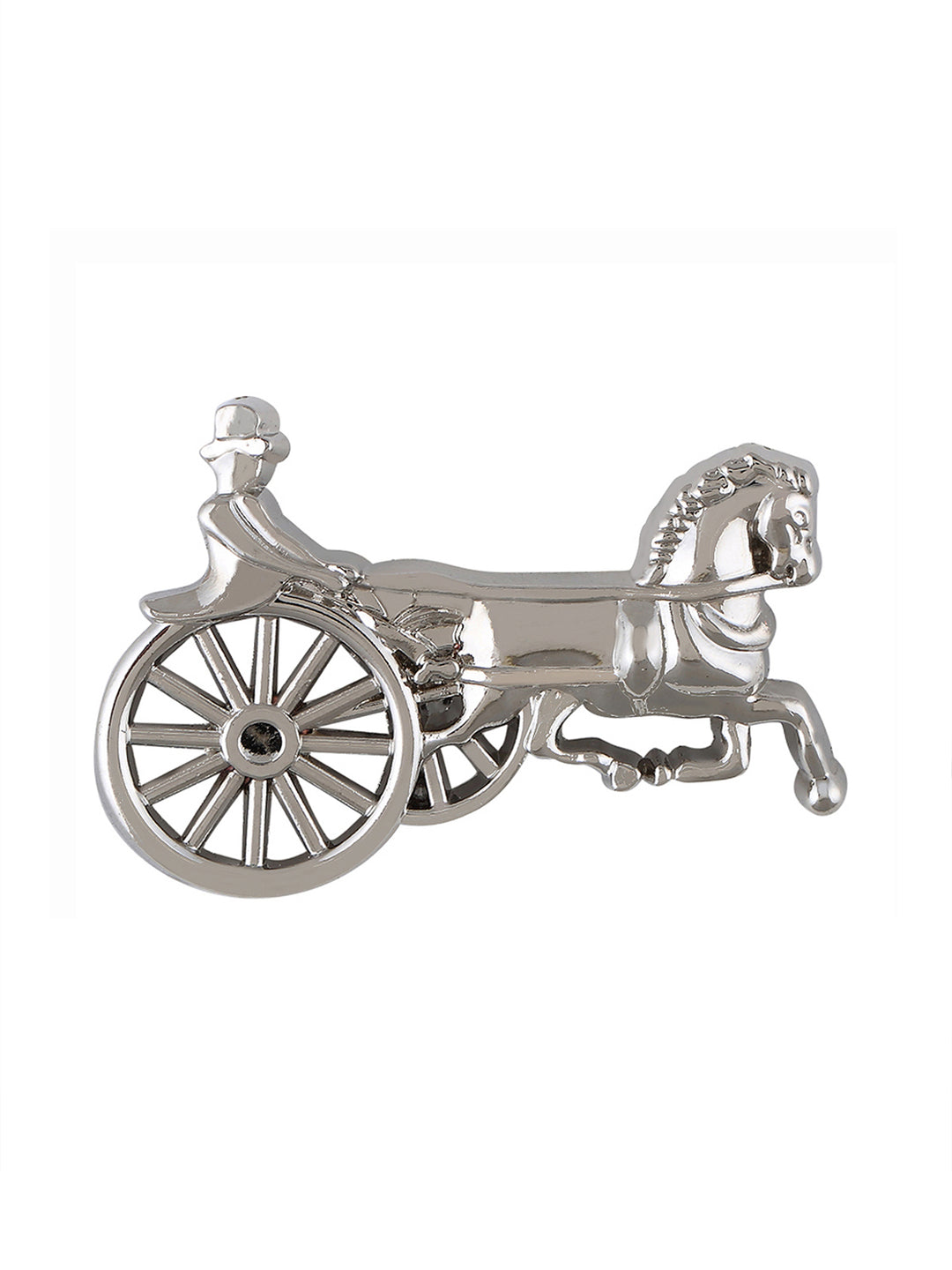 Equestrian Riding Horse Pin Brooch in Silver Color