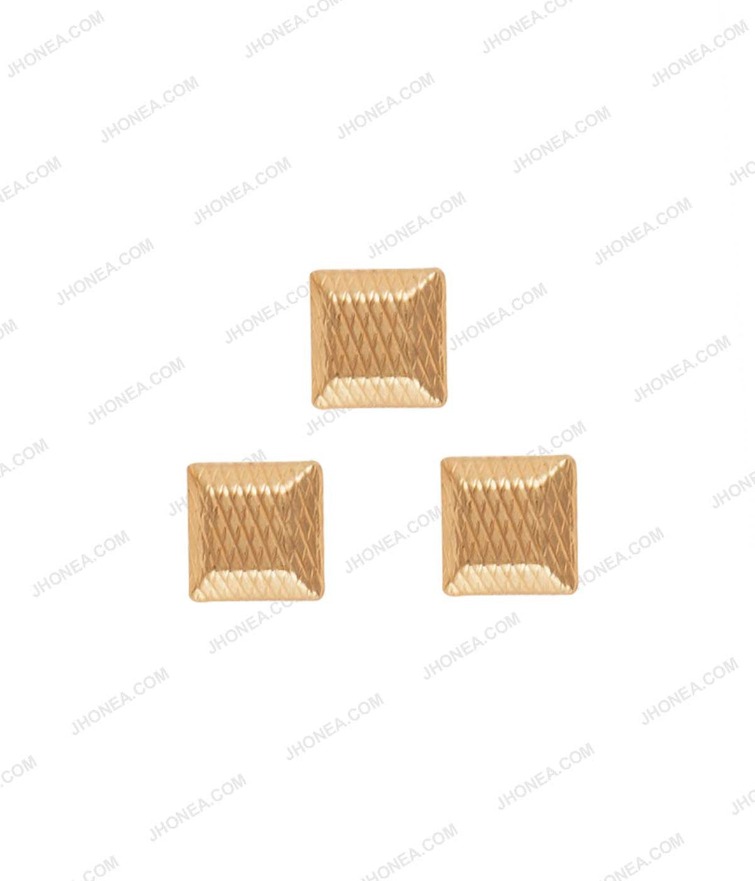 Small Square Shape Golden Checks Design Hotfix for Suits
