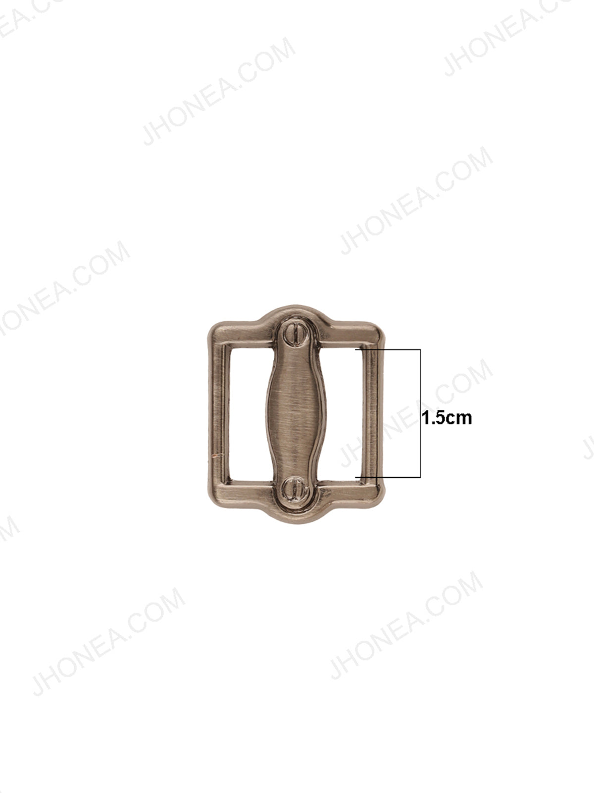 Shiny Gunmetal Center Bar Sleek Belt Buckle
