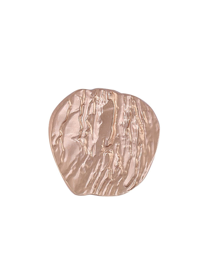 Funky Apple Shape Downhole Loop Shank Metal Button in Matte Gold Color
