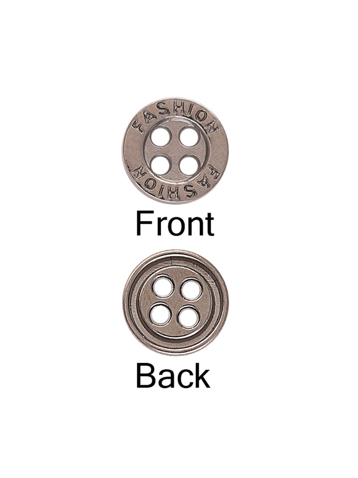 Fashion Round Shape 4-Hole Shirt Metal Button