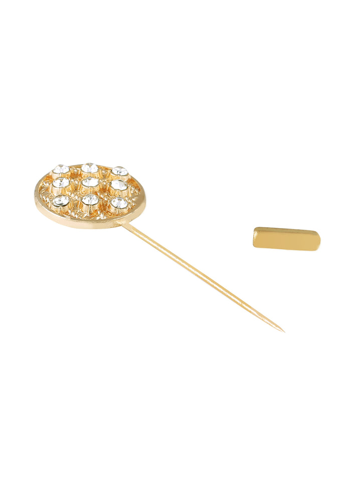 Elegant Golden Coat Lapel Pin for Unisex