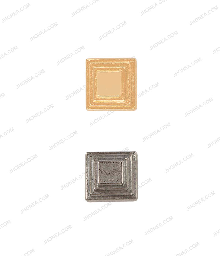 Western Style Square Shape Blocks Structure Studs for Suits