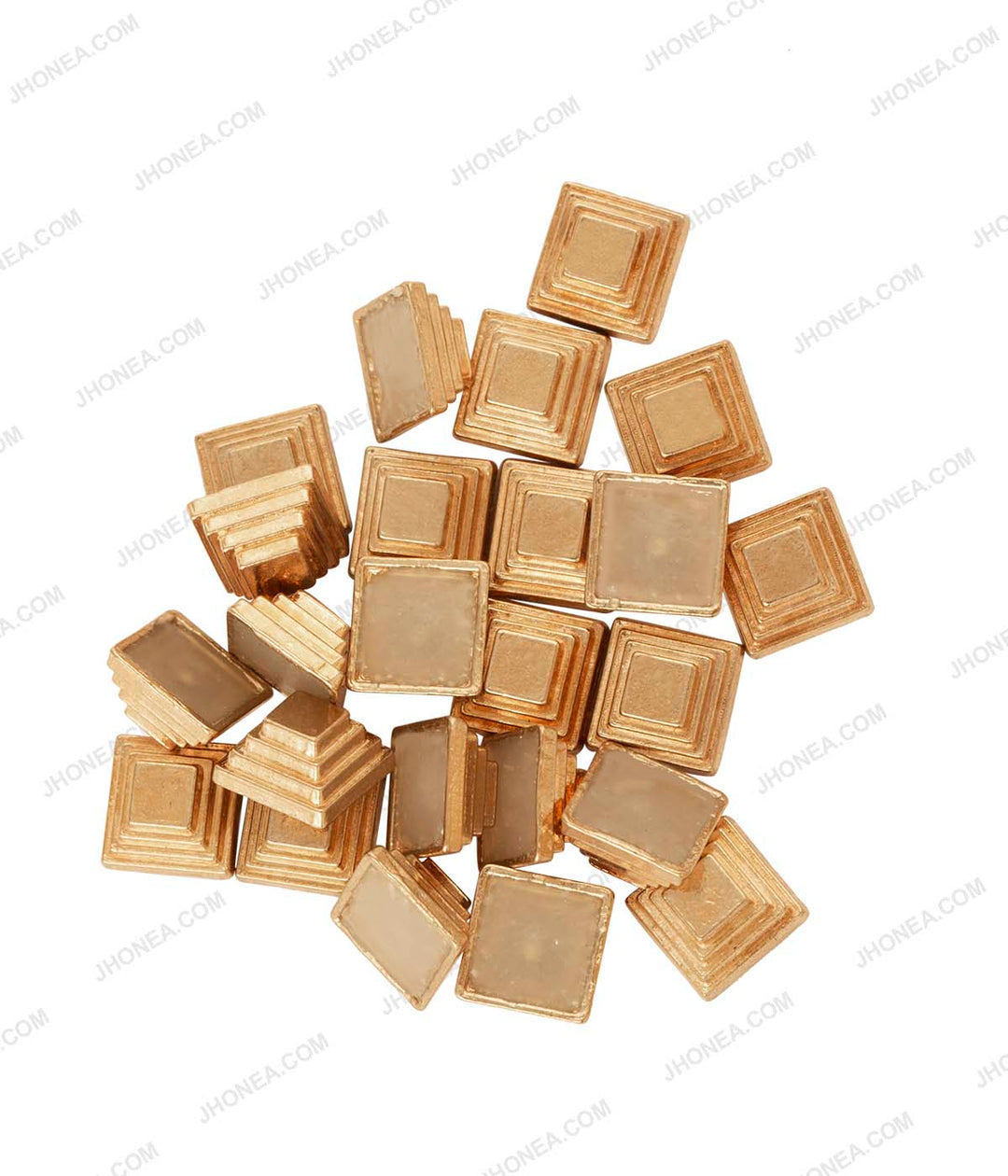 Western Style Square Shape Blocks Structure Studs for Suits