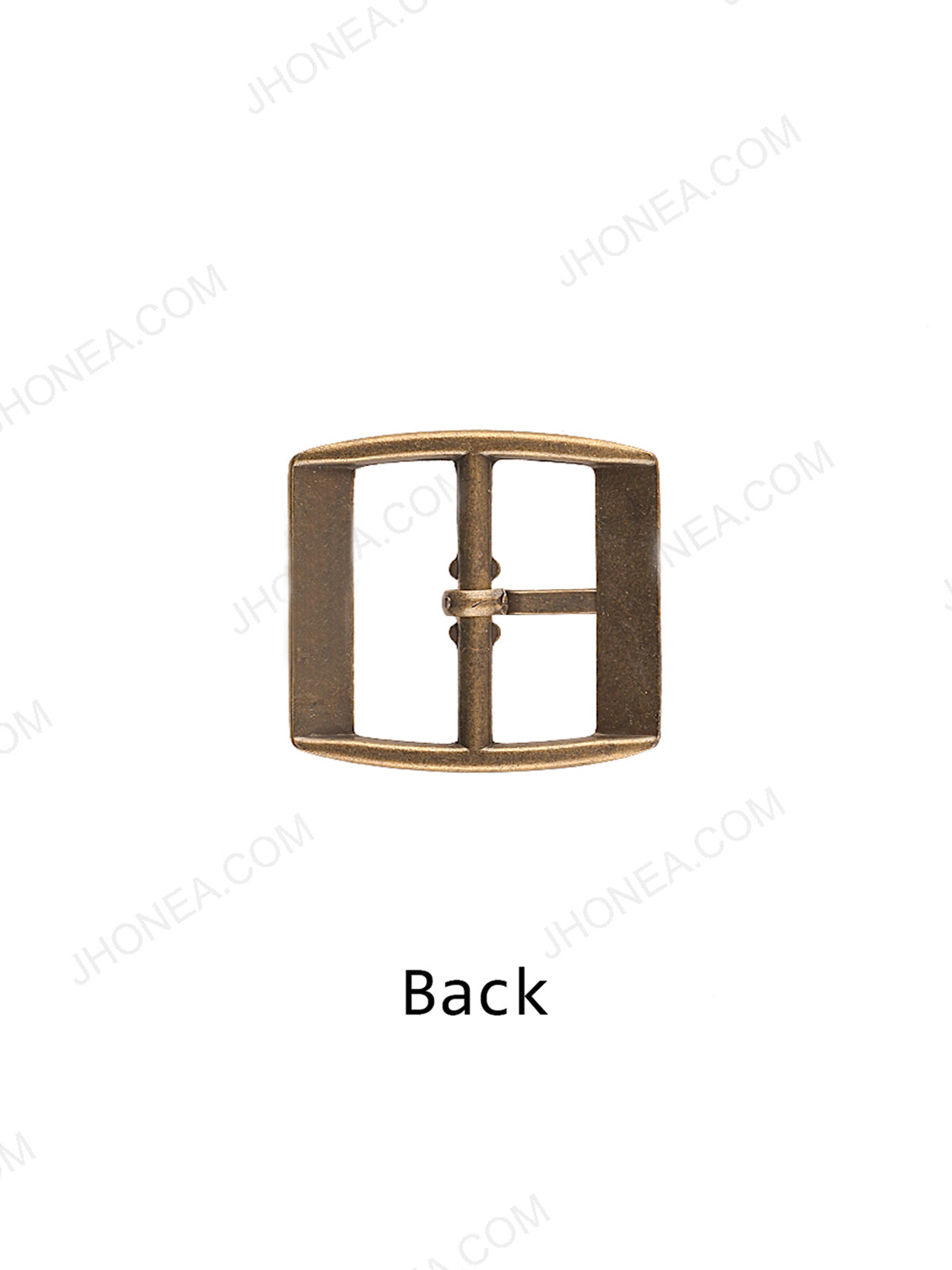 Plain Antique Brass Rectangular Unisex Belt Buckle