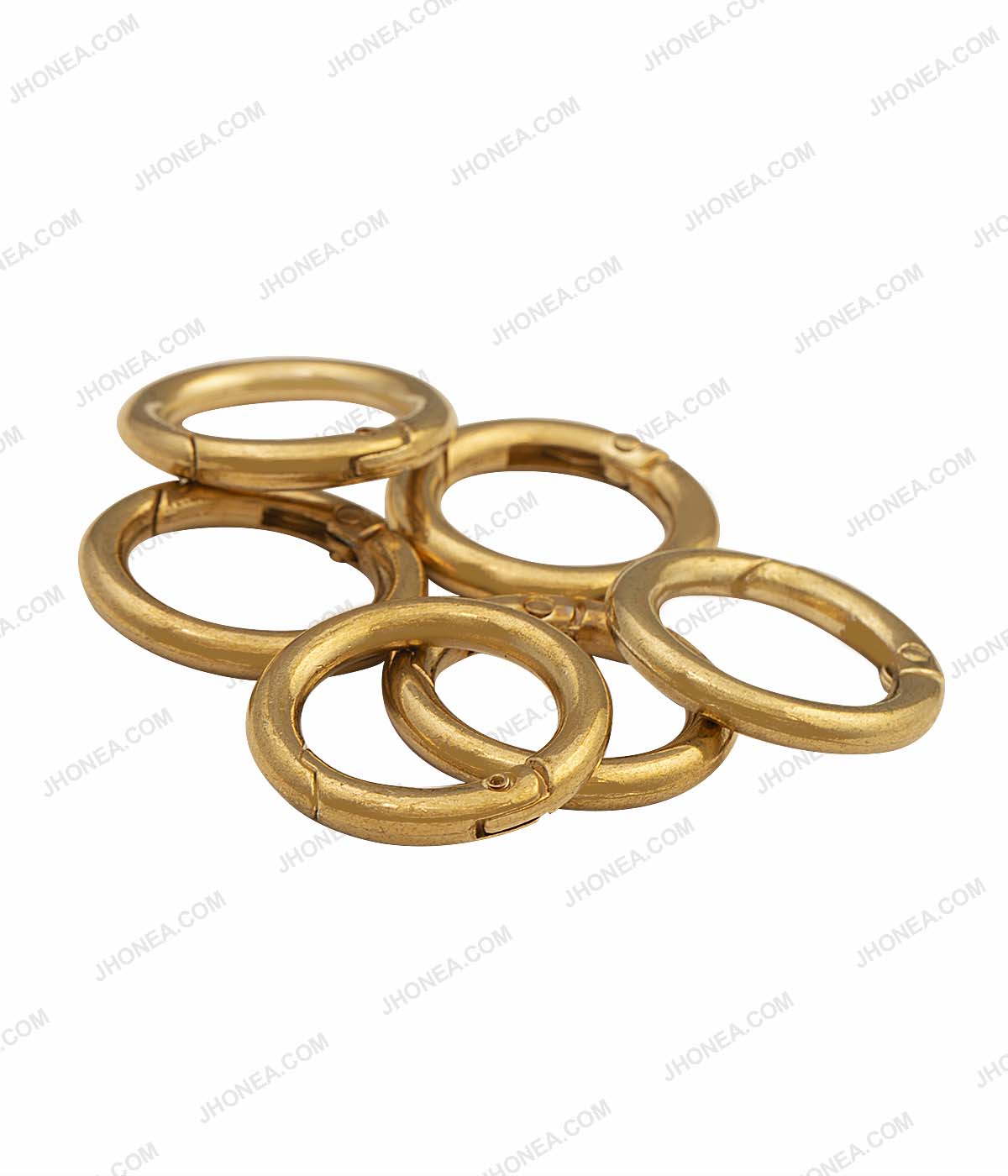 Golden & Gunmetal Connector Metal Closed Jump Rings