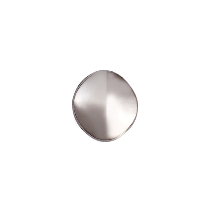Shiny Silver Chrome Finish 10mm Loop Buttons for Shirts