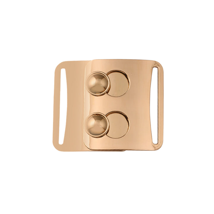 Designer Ladies Clasp Belt Buckle in Shiny Gold Color 
