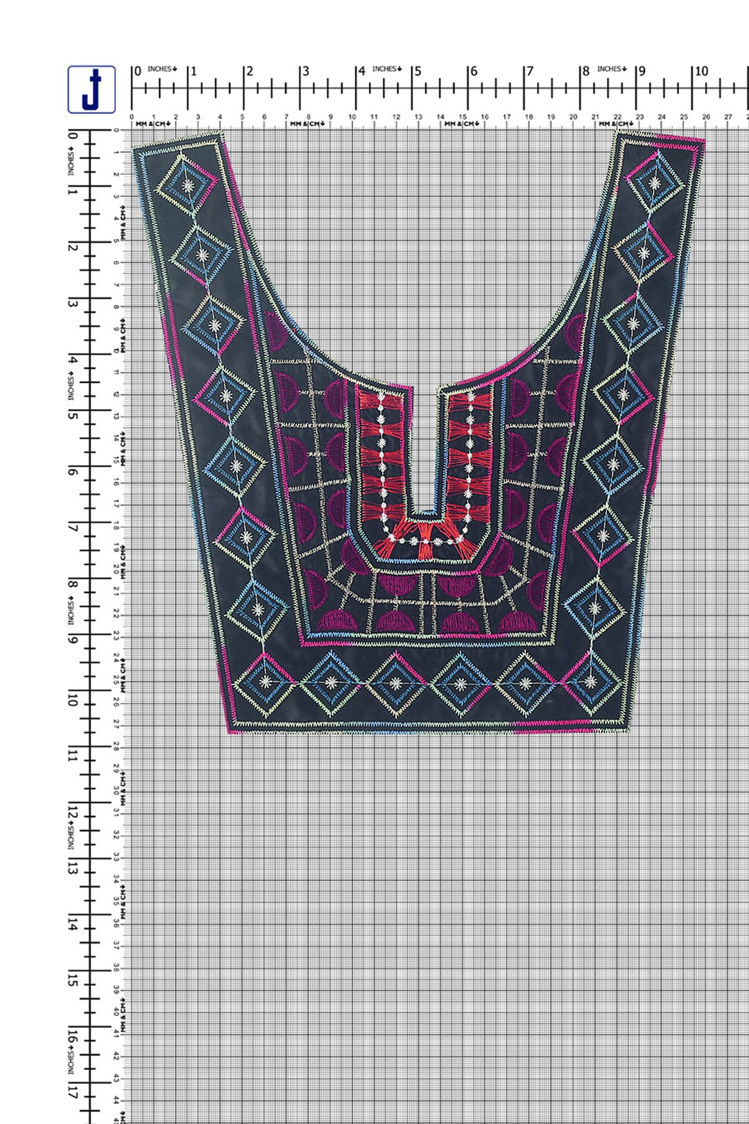 Dress Yoke Design Trimming Machine Embroidery Neck JHONEA ACCESSORIES Dress Yoke Design Trimming Machine Embroidery Neck JHONEA ACCESSORIES
