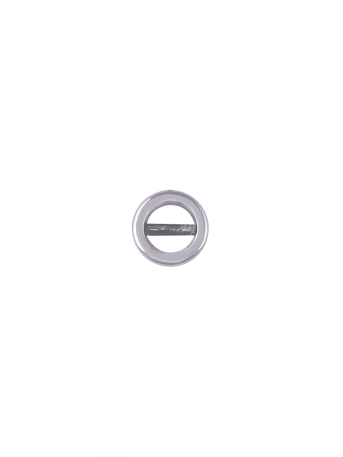 Shiny Round Ring Shape Party Wear Shirt Button in Silver Color