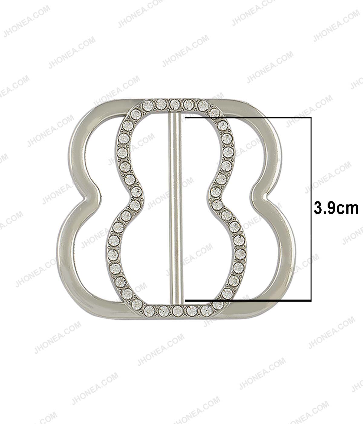 Sparkling Diamond Sliding Belt Buckle for Ladies
