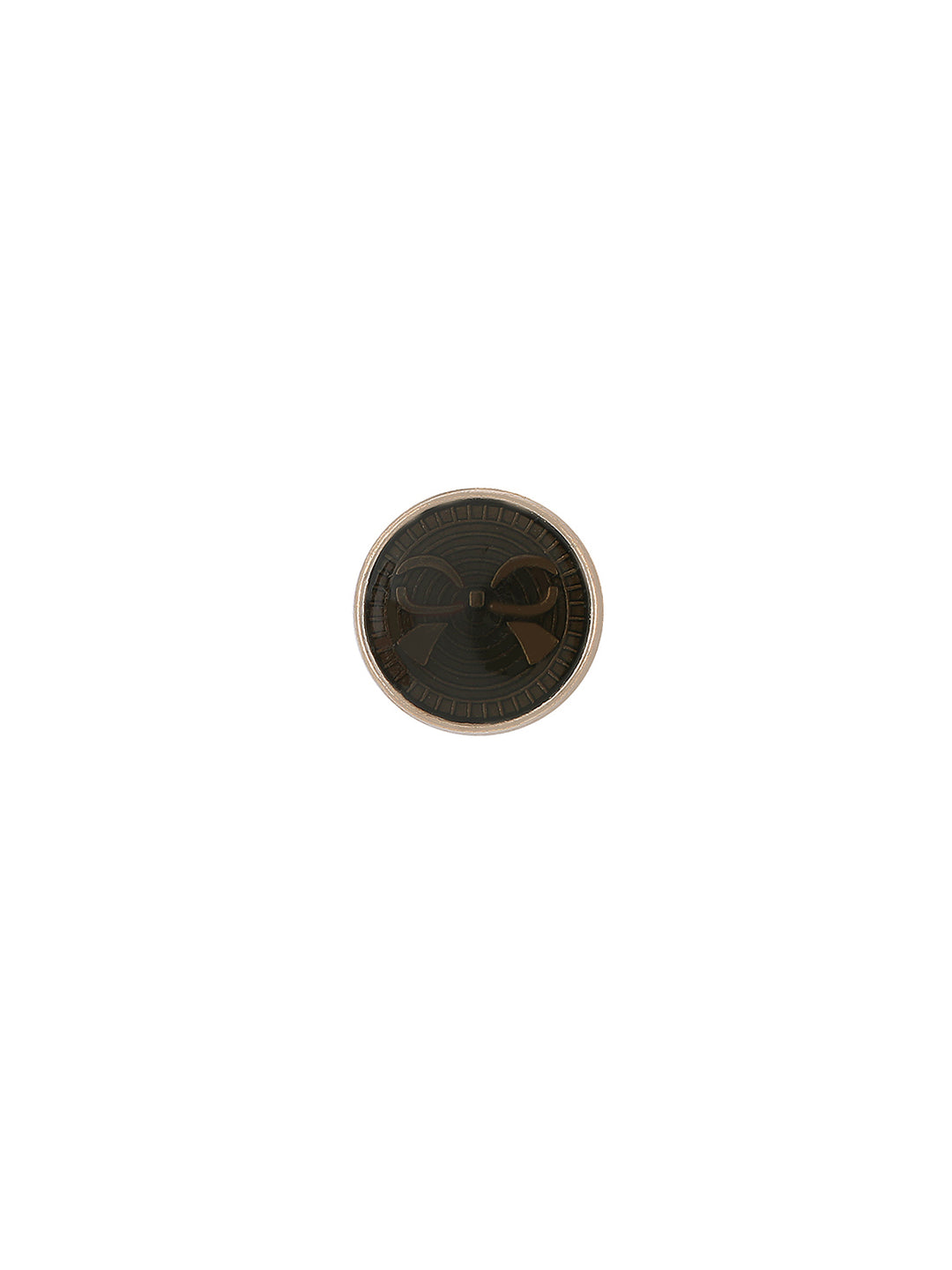 Classy Golden with Black Lamination Lucite Shank Button