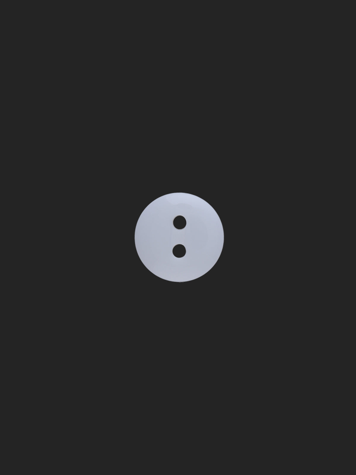 White Round Shape 2-Hole 10mm Shirt Button
