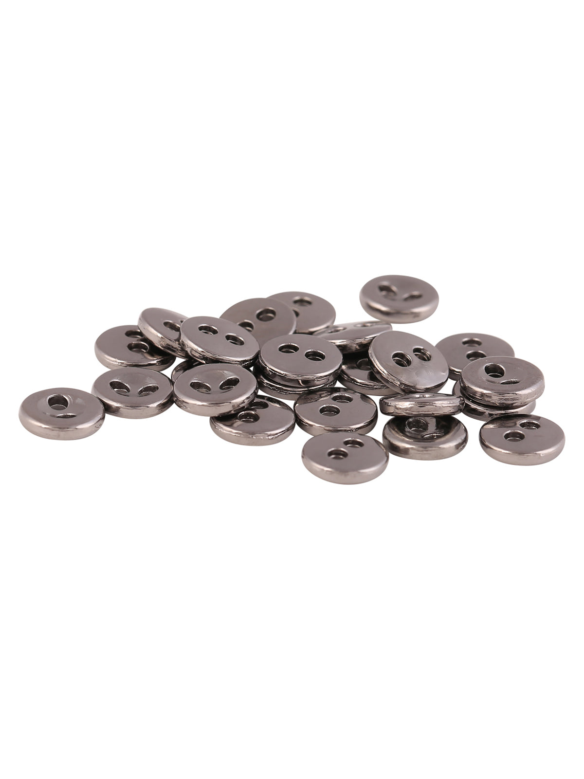 Hollow Round Shape Small Size Rounded Rim Metal Button