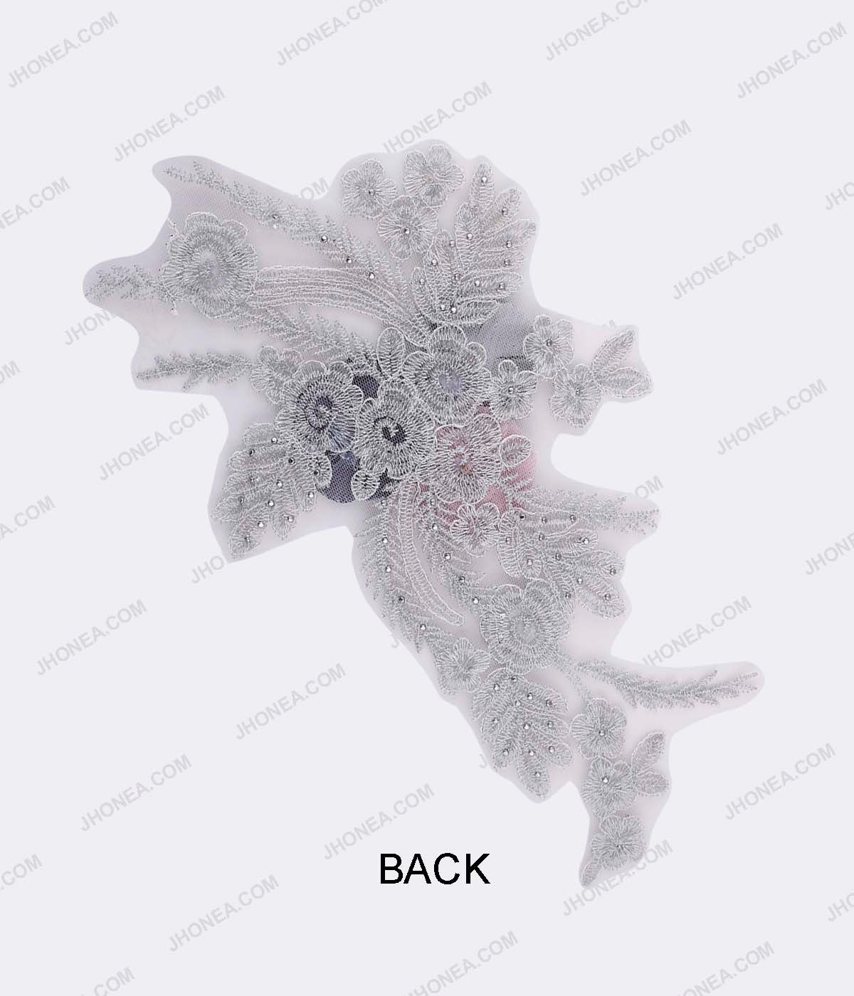 Premium Floral Embroidery Beaded Sequins Patch for Jackets