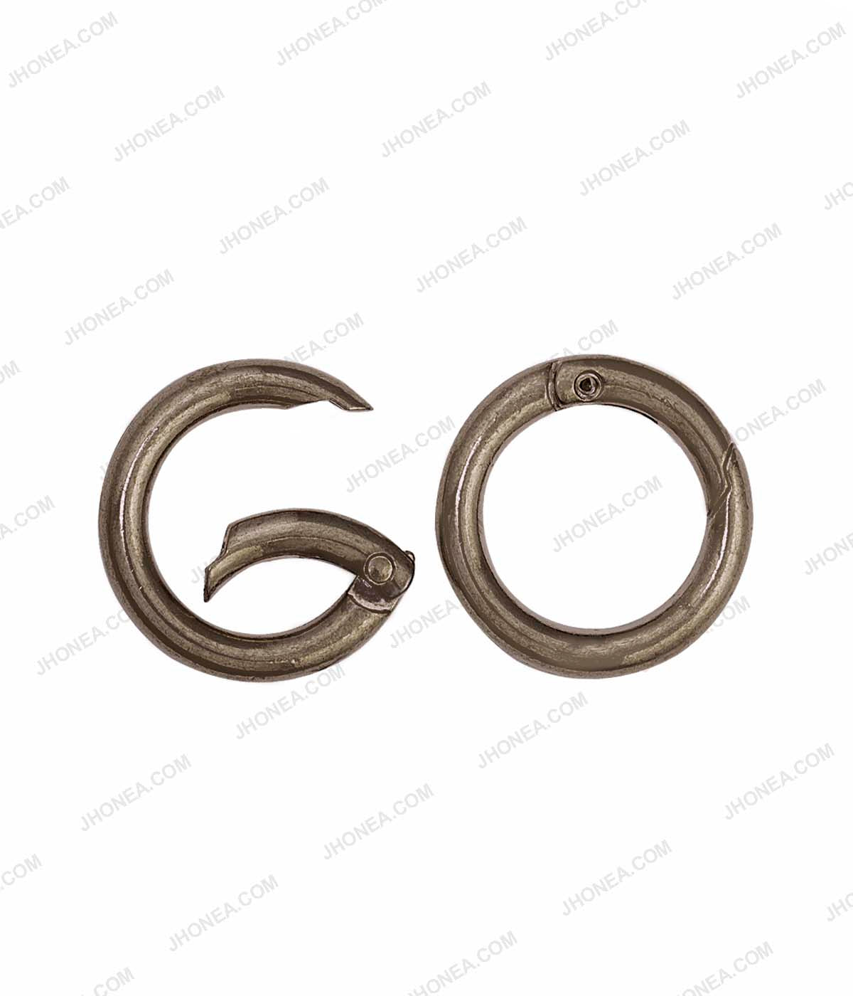 Golden & Gunmetal Connector Metal Closed Jump Rings