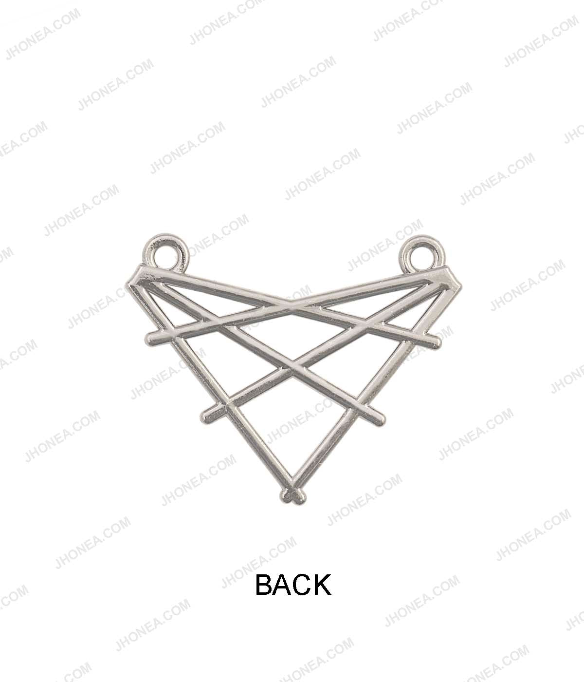 Geometric Criss-Cross Pattern Statement Clothing Accessory