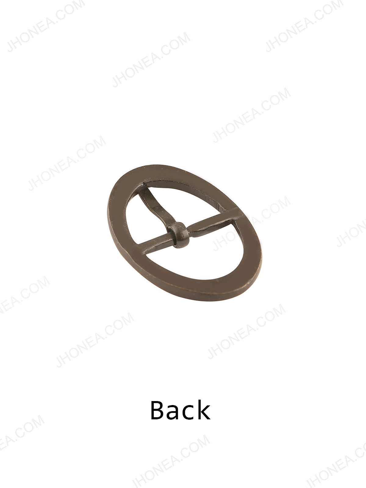 Shiny Antique Brass Western Style Oval Shape Belt Buckle