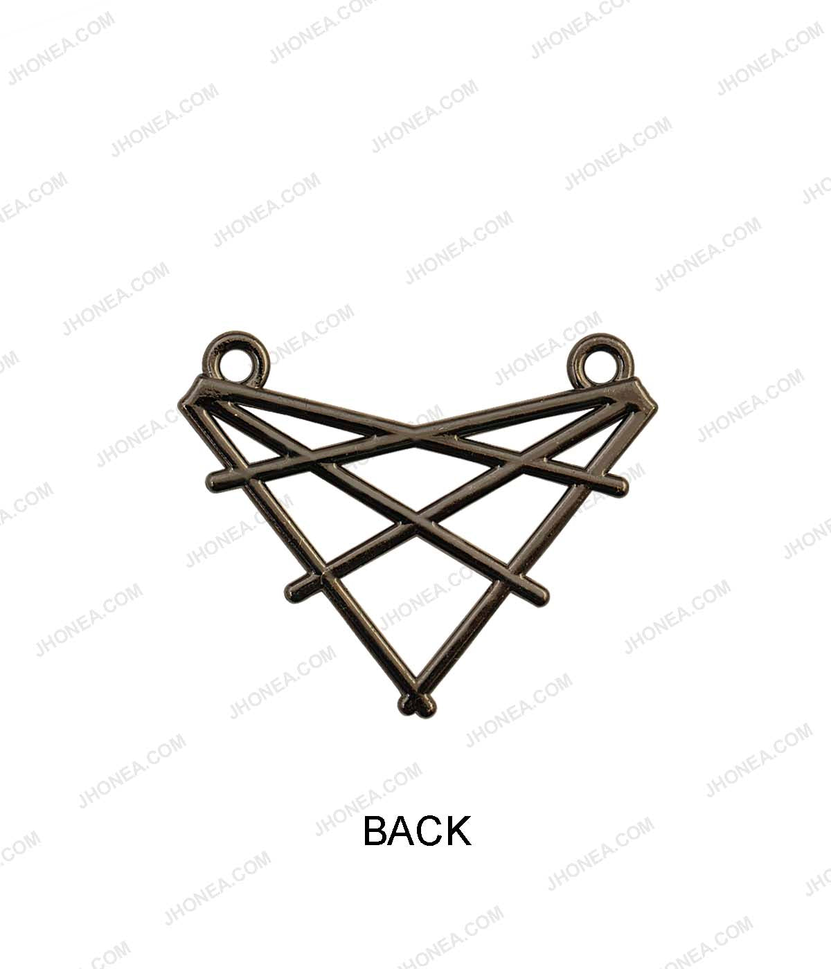 Geometric Criss-Cross Pattern Statement Clothing Accessory