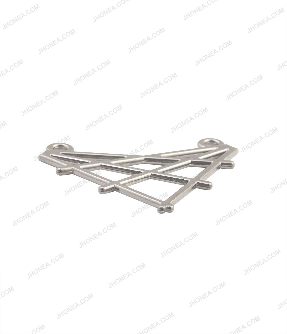 Geometric Criss-Cross Pattern Statement Clothing Accessory