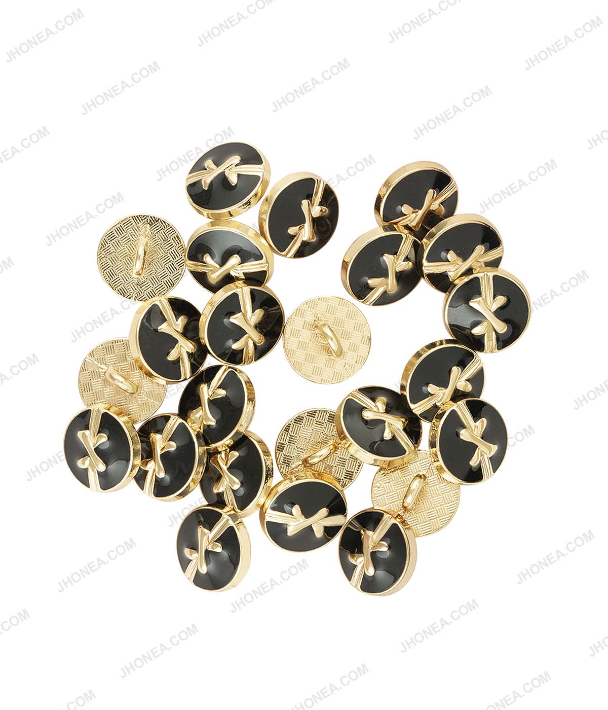 Black Enamel Shiny Bow Design Surface Buttons for Shirts – JHONEA  ACCESSORIES