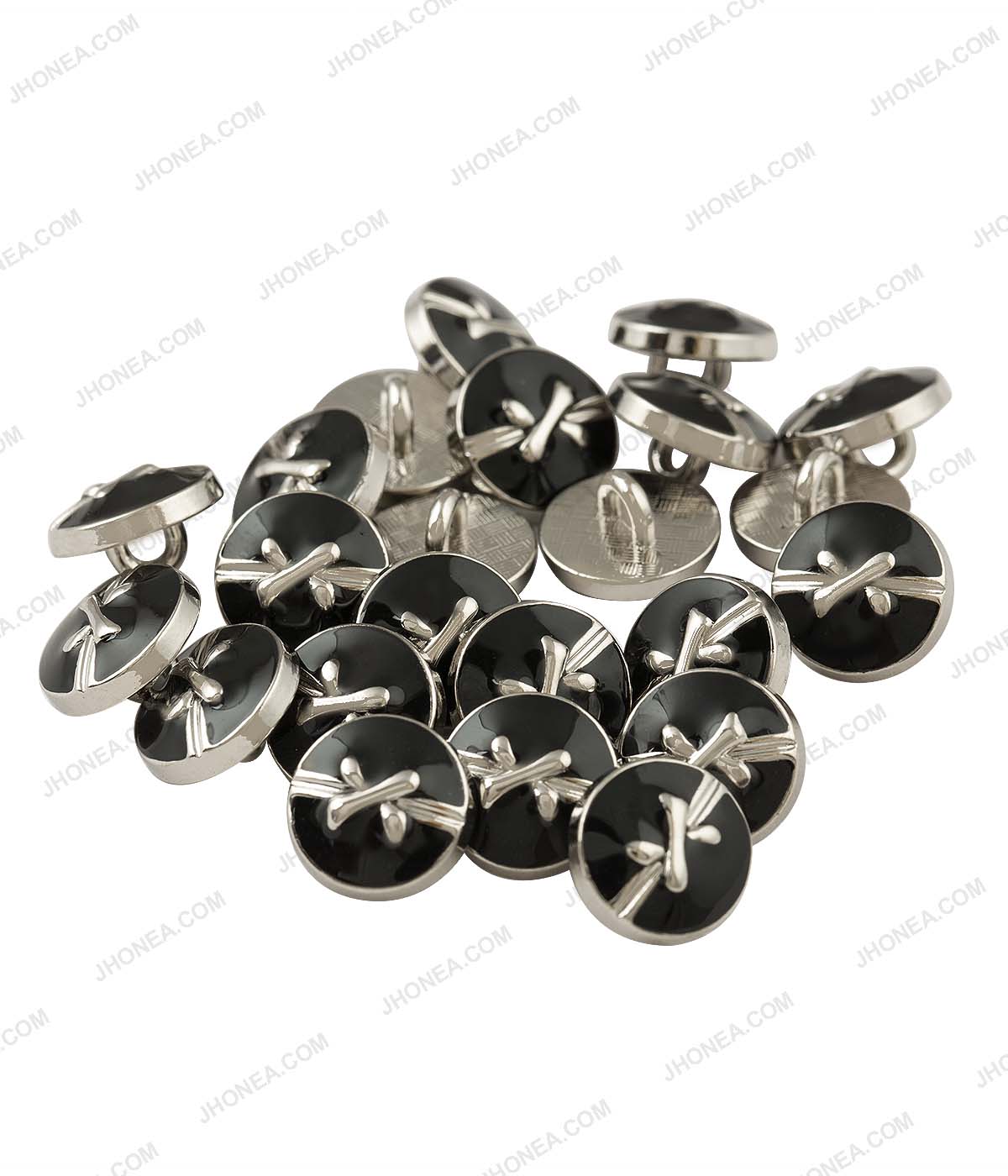 Black Enamel Shiny Bow Design Surface Buttons for Shirts – JHONEA  ACCESSORIES