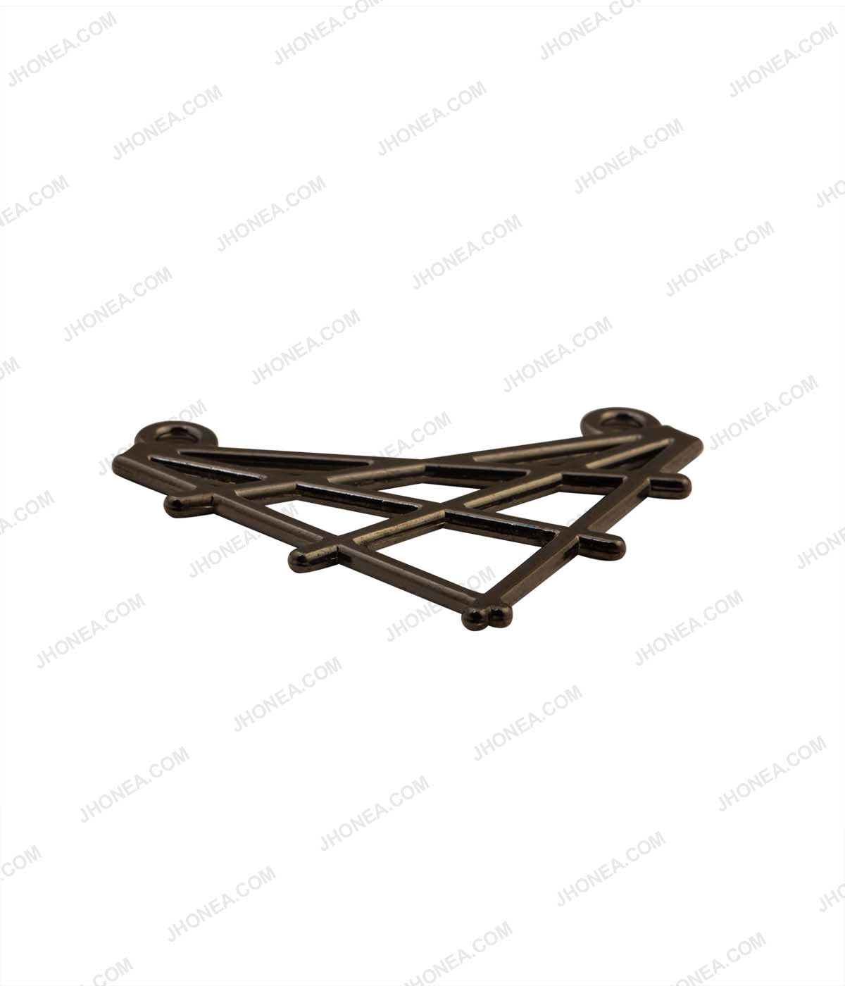 Geometric Criss-Cross Pattern Statement Clothing Accessory