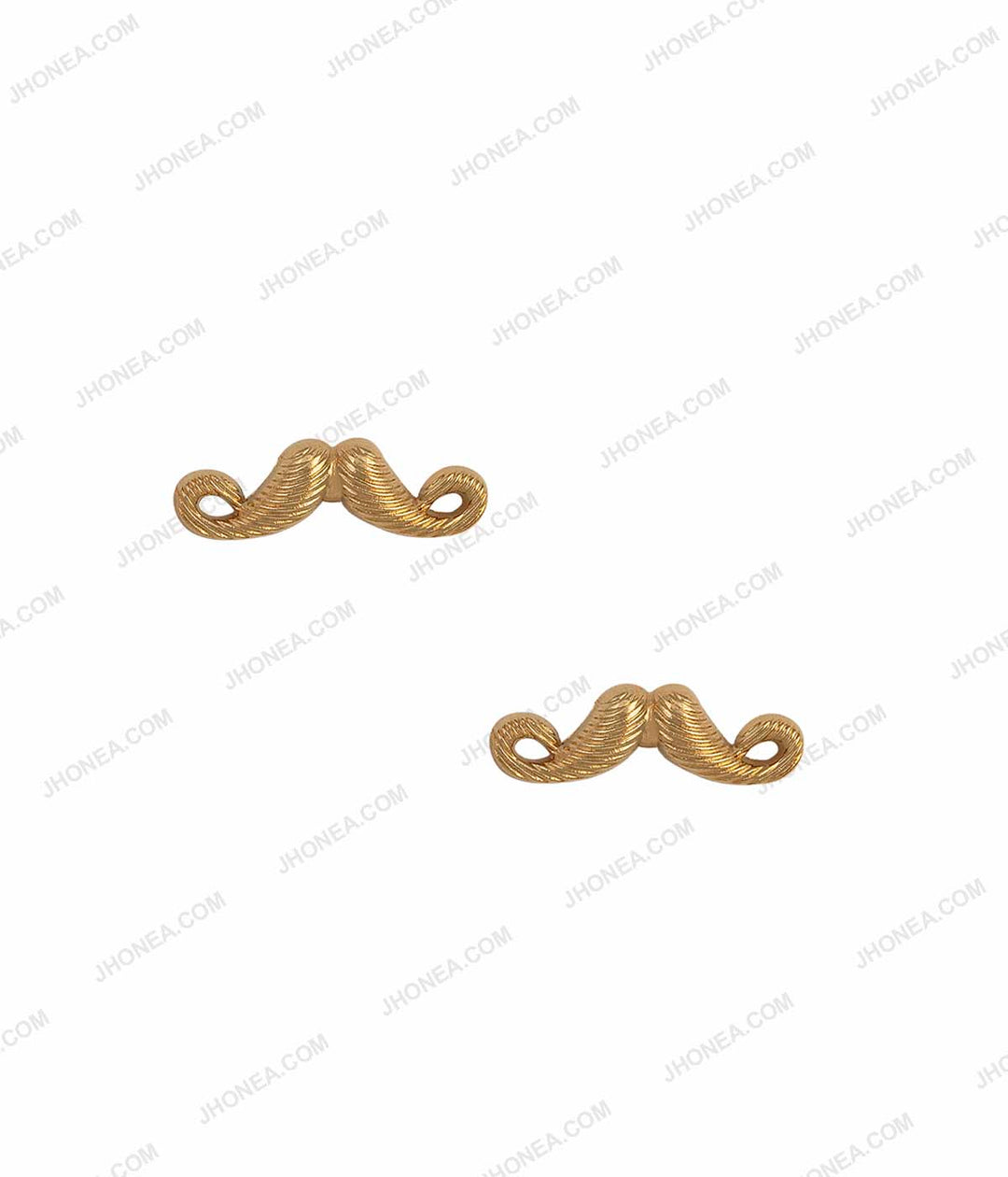 Golden Mustache Collar Pin Brooch for Men