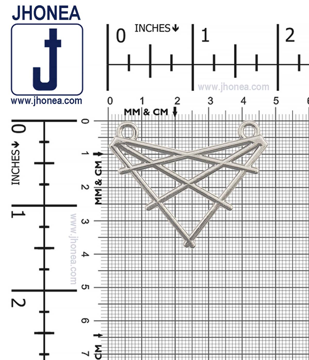 Geometric Criss-Cross Pattern Statement Clothing Accessory
