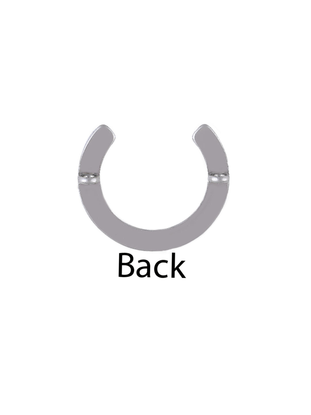 Horseshoe Shape Classic Half-Ring Button