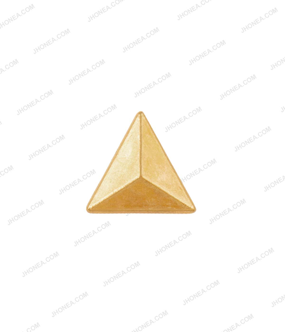 Suit/Blazer Lapel Embellishment Triangle Shape Golden Colour Hotfix Studs