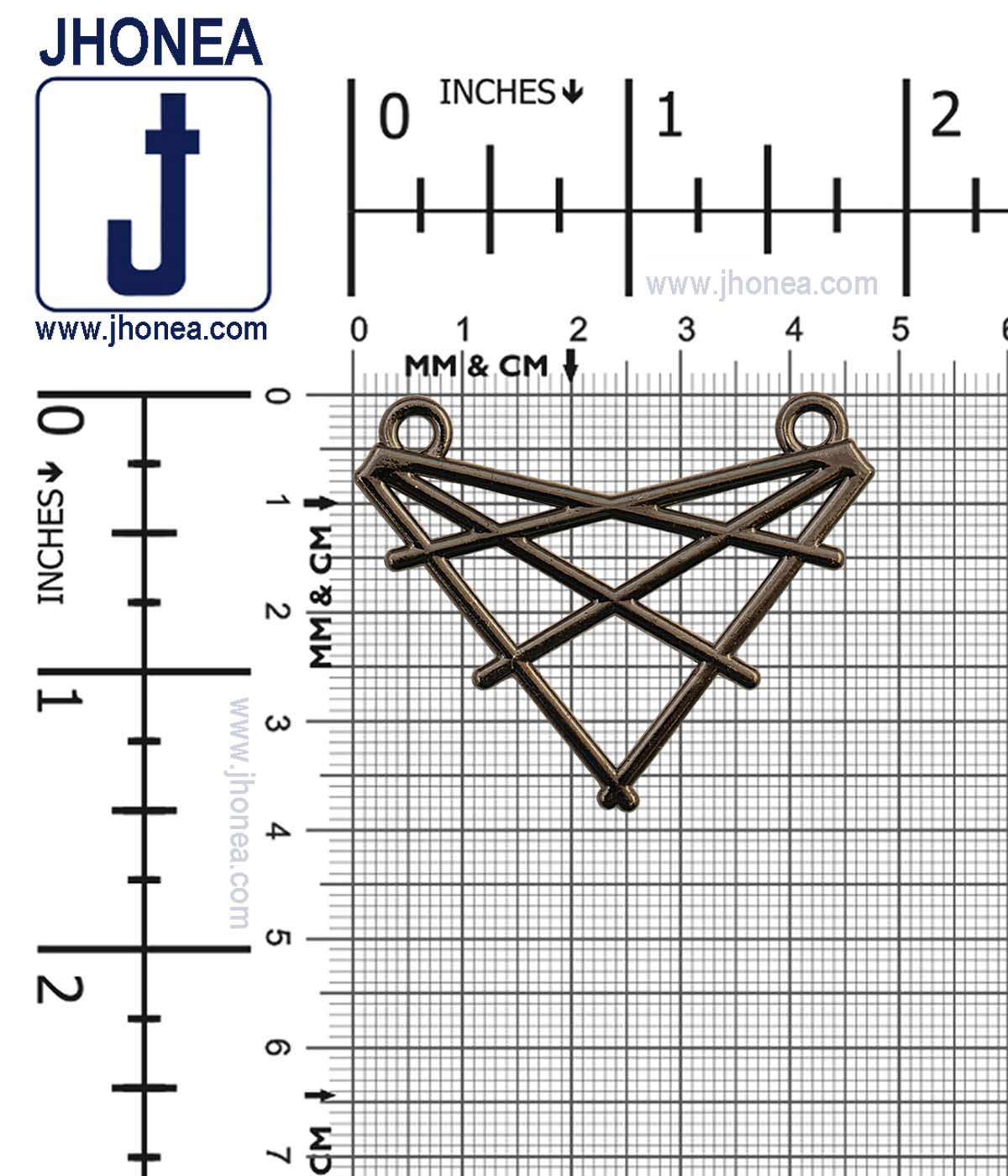 Geometric Criss-Cross Pattern Statement Clothing Accessory