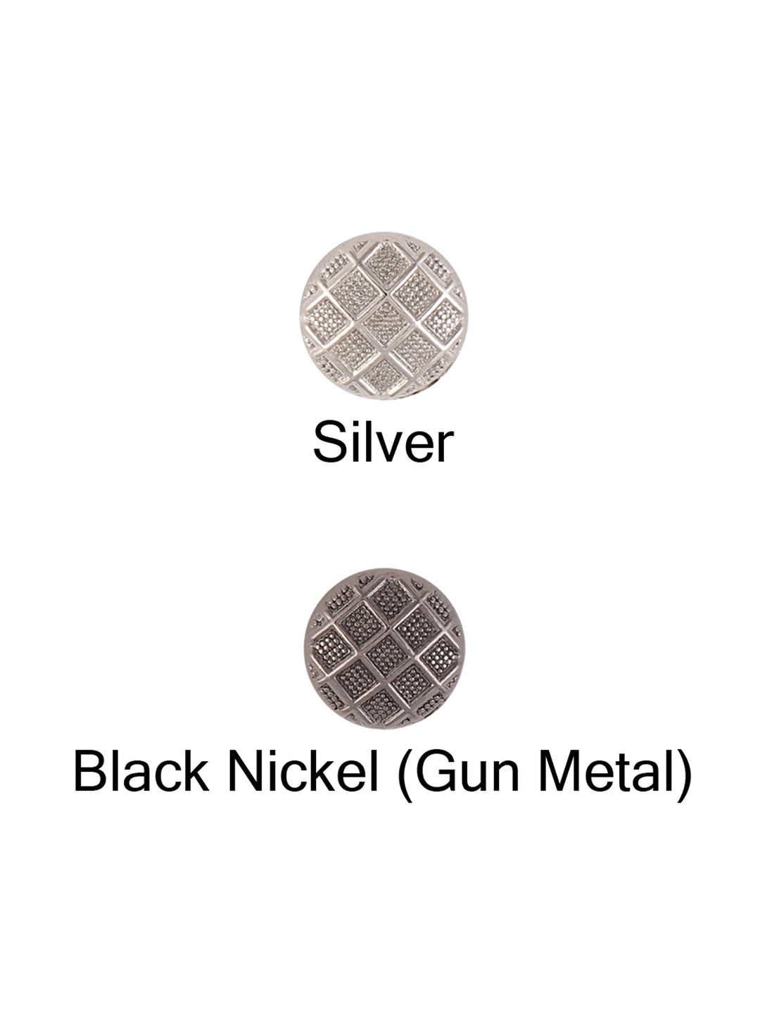 Engraved Design Round Shape Metal Button